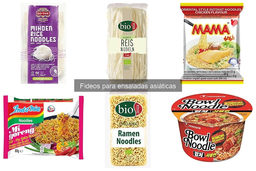 Mejores fideos para ensaladas asiáticas en Amazon