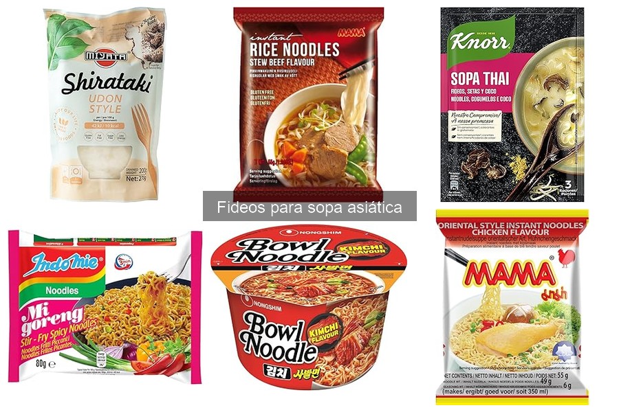 Mejores fideos para sopa asiática según tu dieta