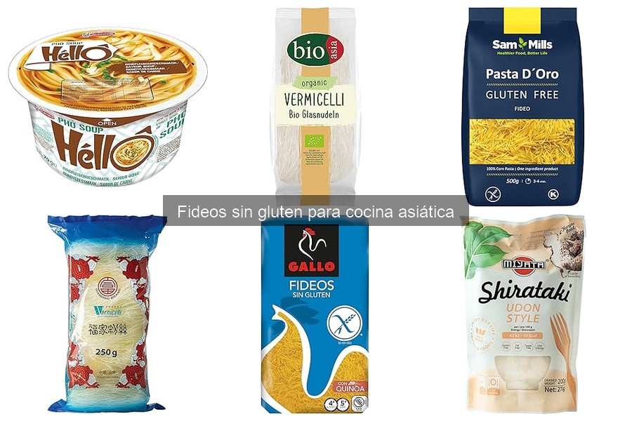 Mejores fideos sin gluten para cocina asiática: comparativa