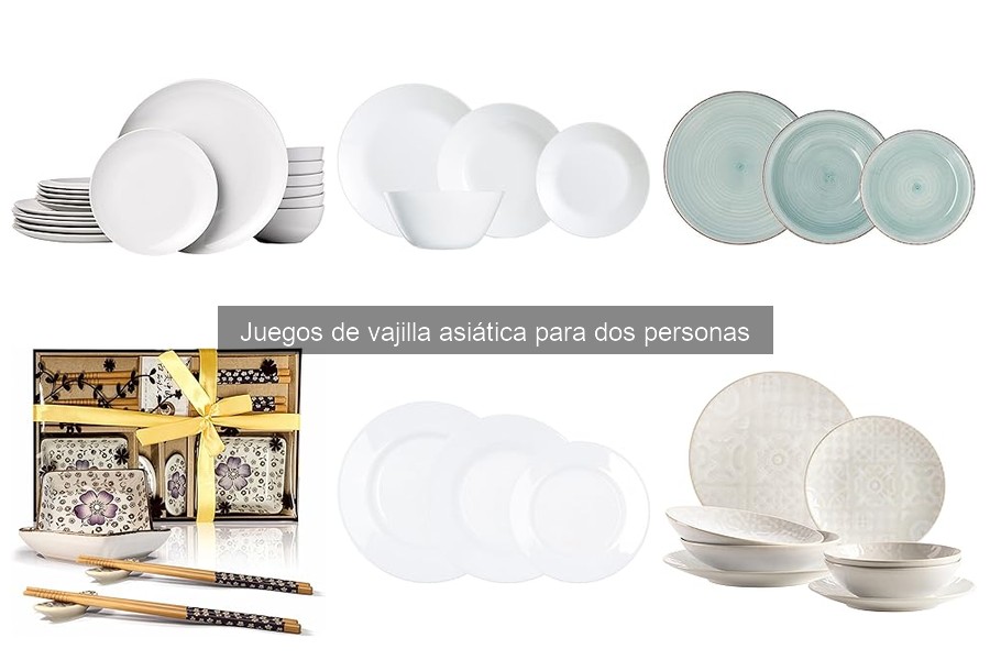 Mejores juegos de vajilla asiática para cenar en pareja