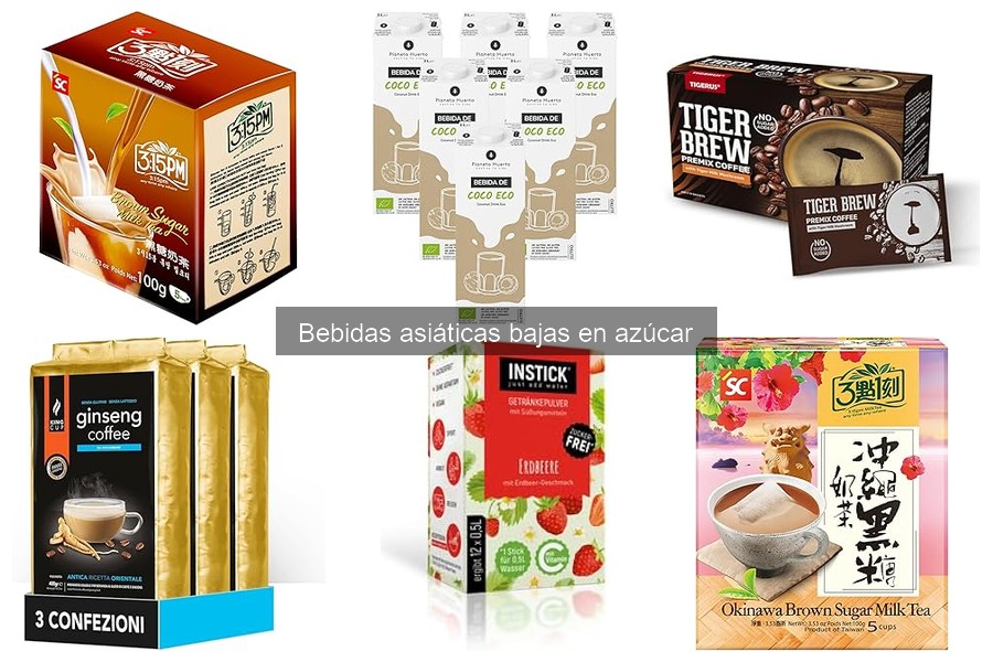 Mejores lugares para comprar bebidas asiáticas bajas en azúcar