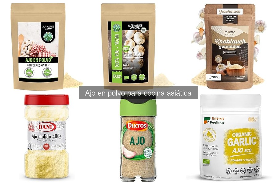Mejores marcas de ajo en polvo para cocina asiática