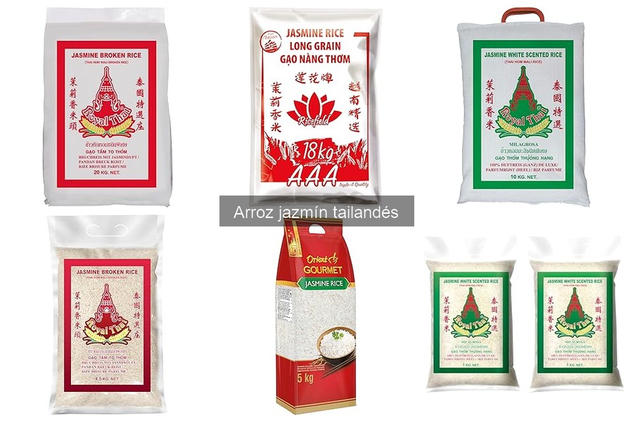 Mejores marcas de arroz jazmín tailandés comparativa 2023