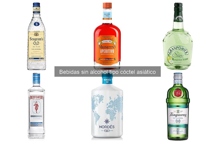 Mejores marcas de bebidas sin alcohol tipo cóctel asiático