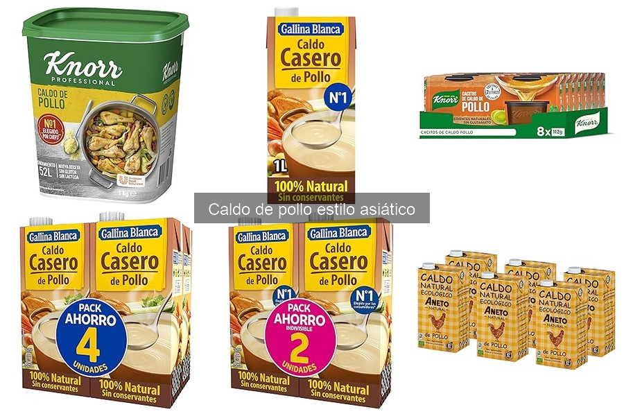 Mejores marcas de caldo de pollo estilo asiático