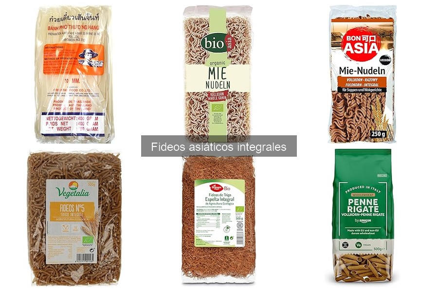 Mejores marcas de fideos asiáticos integrales comparativa