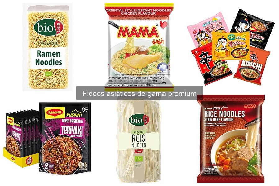 Mejores marcas de fideos asiáticos premium para comprar