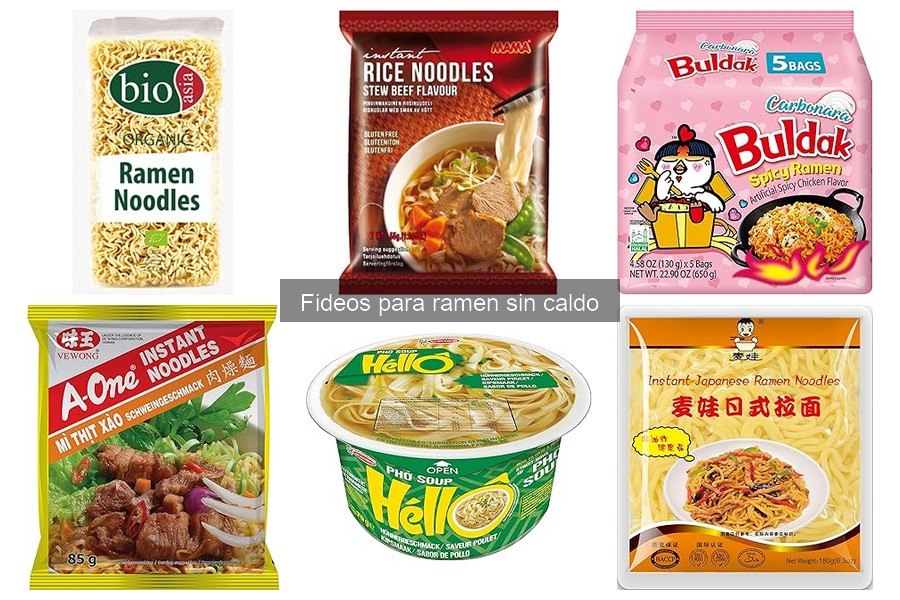 Mejores marcas de fideos para ramen sin caldo comparativa