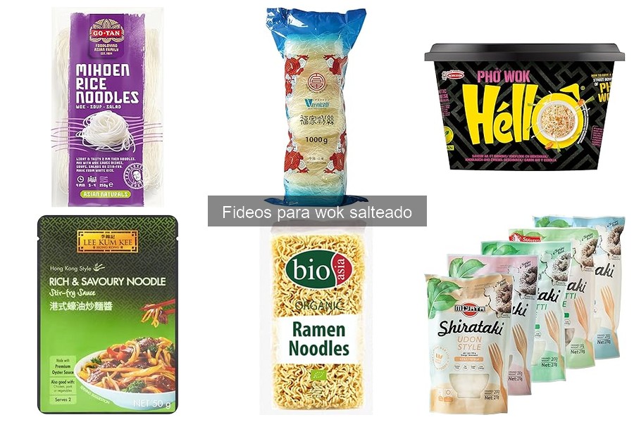 Mejores marcas de fideos para wok salteado en casa