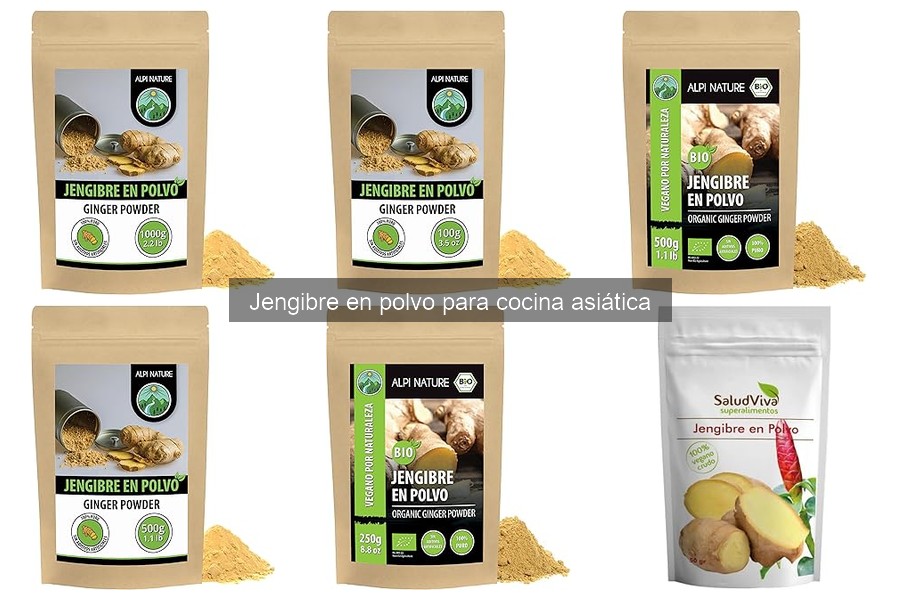 Mejores marcas de jengibre en polvo para cocina asiática