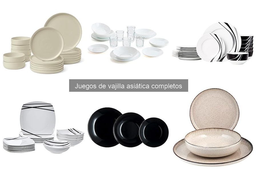 Mejores marcas de juegos de vajilla asiática comparativa