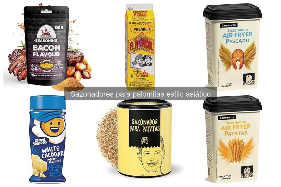 Mejores marcas de sazonadores para palomitas estilo asiático