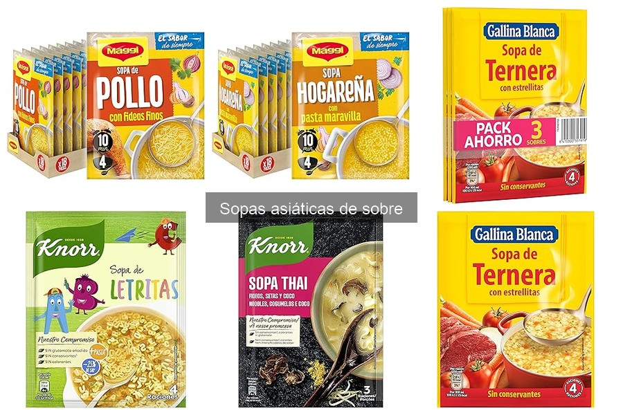 Mejores marcas de sopas asiáticas de sobre para comprar