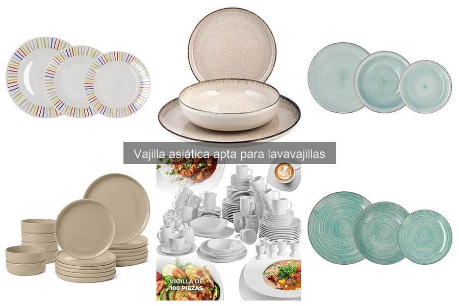 Mejores marcas de vajilla asiática apta para lavavajillas