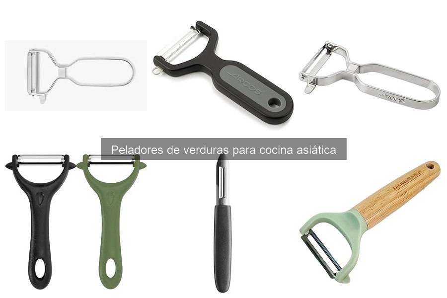 Mejores materiales para peladores de verduras en cocina asiática