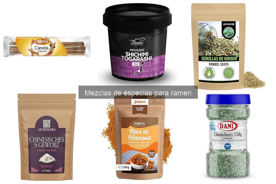 Mejores mezclas de especias para ramen en Amazon