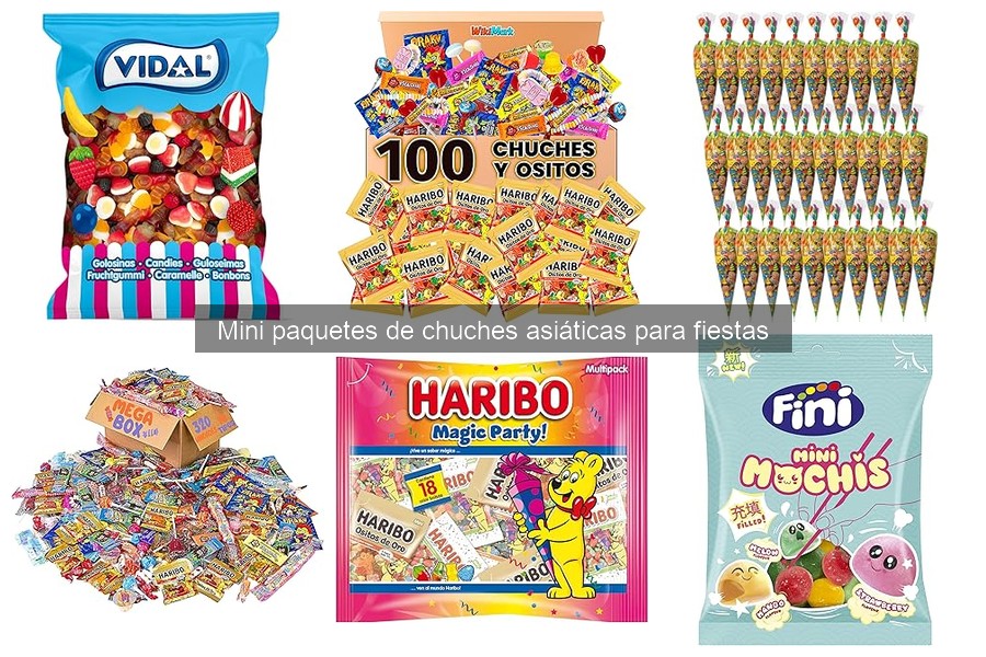 Mejores mini paquetes de chuches asiáticas para fiestas