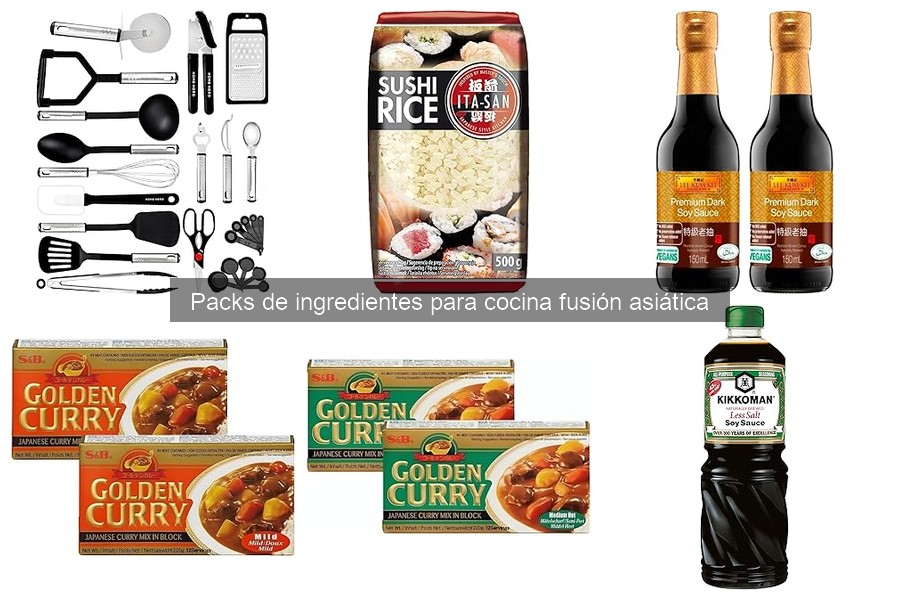Mejores packs de ingredientes para cocina fusión asiática