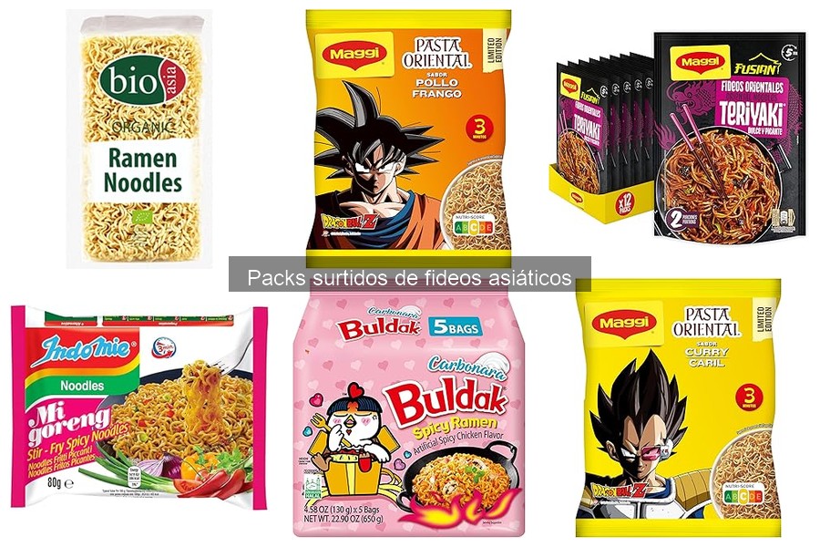 Mejores packs surtidos de fideos asiáticos para principiantes