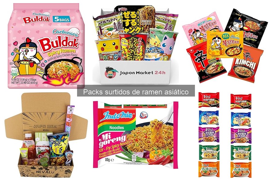 Mejores packs surtidos de ramen asiático para principiantes