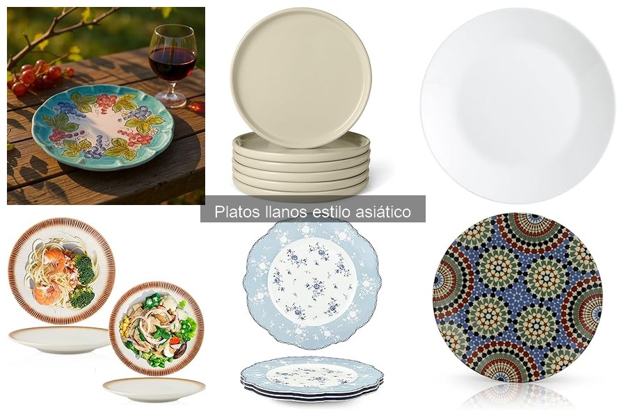 Mejores platos llanos para sushi en casa: comparativa