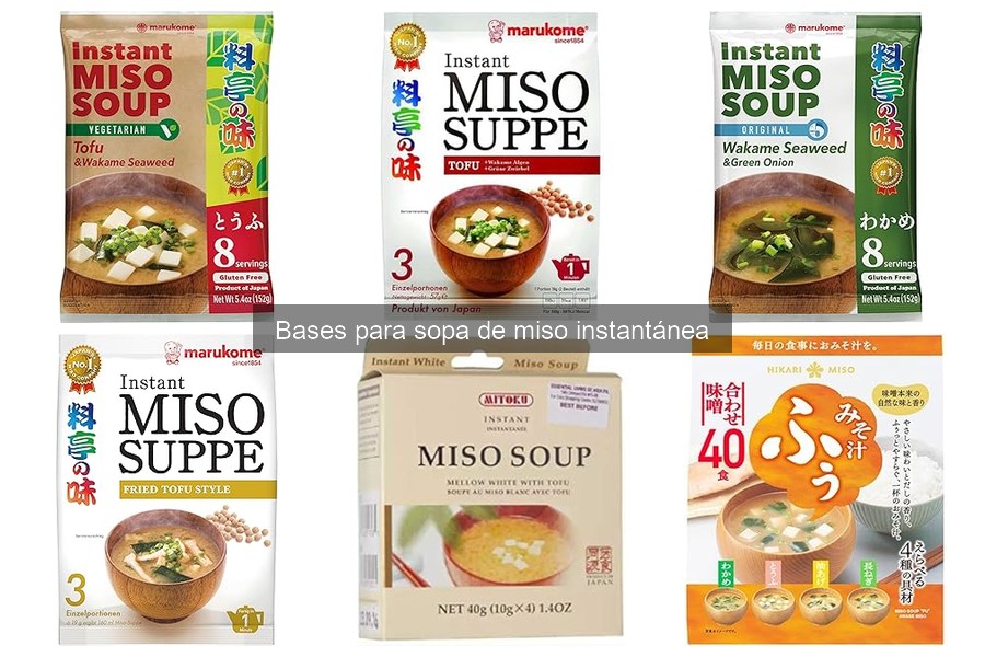 Mejores recetas creativas con sopa de miso instantánea