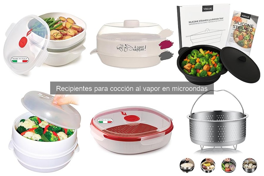 Mejores recipientes para cocción al vapor en microondas 2023