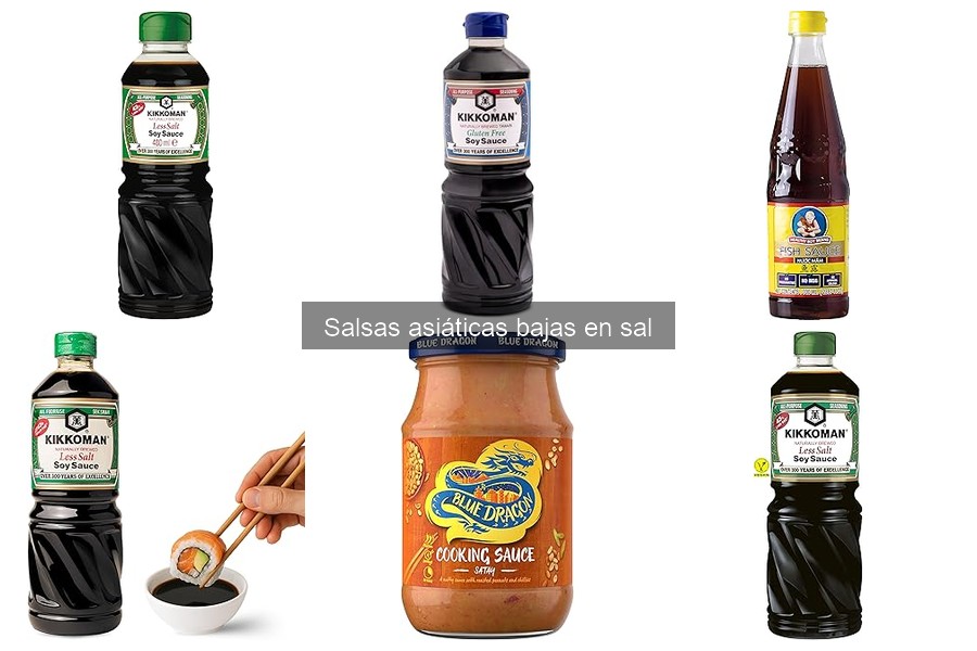 Mejores salsas asiáticas bajas en sal para tus recetas