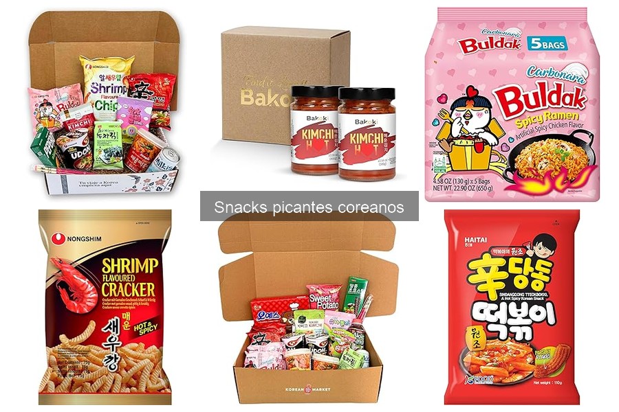 Mejores snacks picantes coreanos para tus fiestas