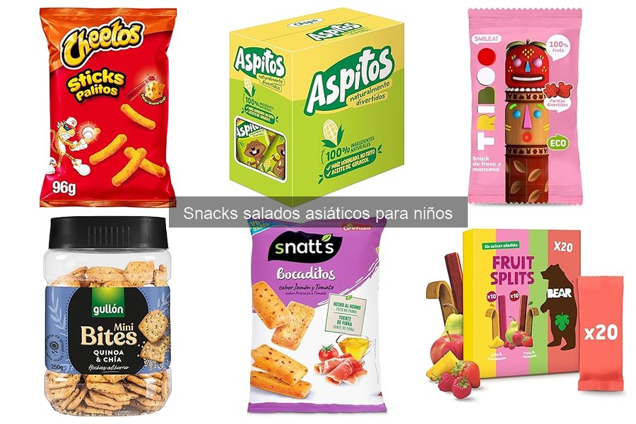 Mejores snacks salados asiáticos para fiestas infantiles