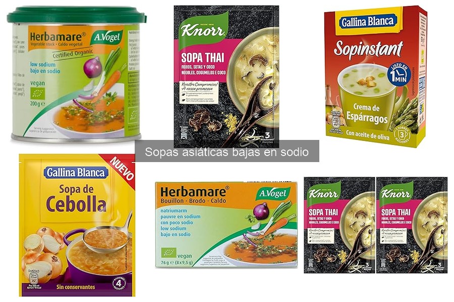 Mejores sopas asiáticas bajas en sodio para una dieta saludable