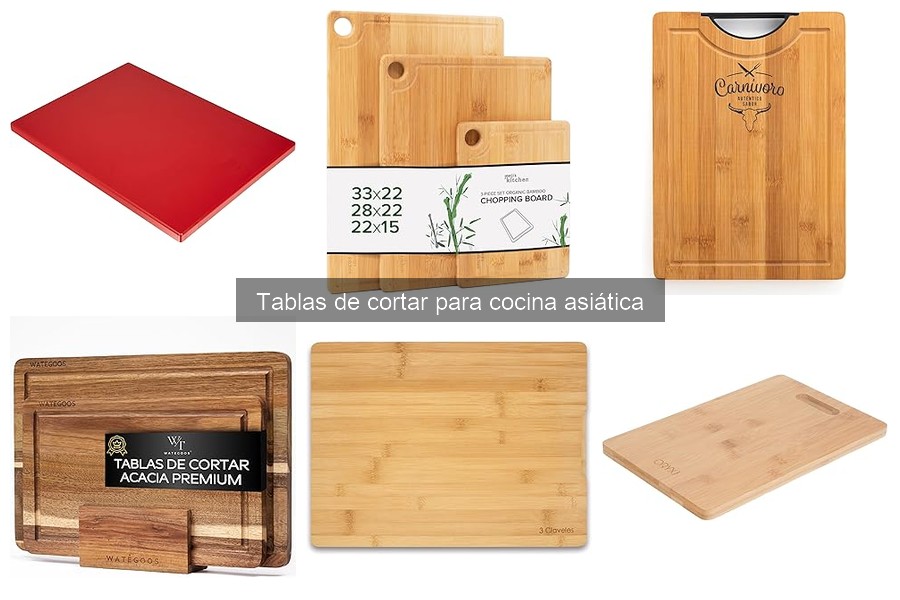 Mejores tablas de cortar para cocina asiática según presupuesto