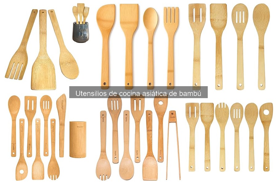 Mejores utensilios de cocina asiática de bambú para principiantes