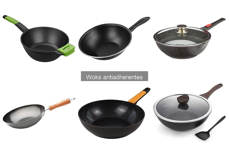 Mejores woks antiadherentes para principiantes: guía 2023