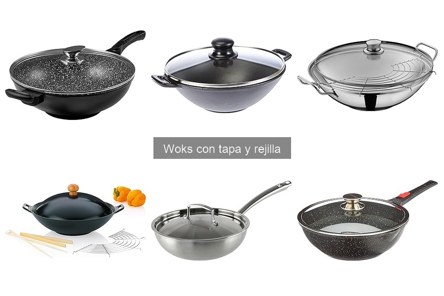 Mejores Woks con Tapa y Rejilla: Comparativa de Marcas