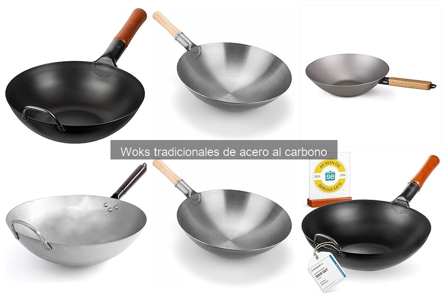 Mejores woks de acero al carbono para principiantes en cocina