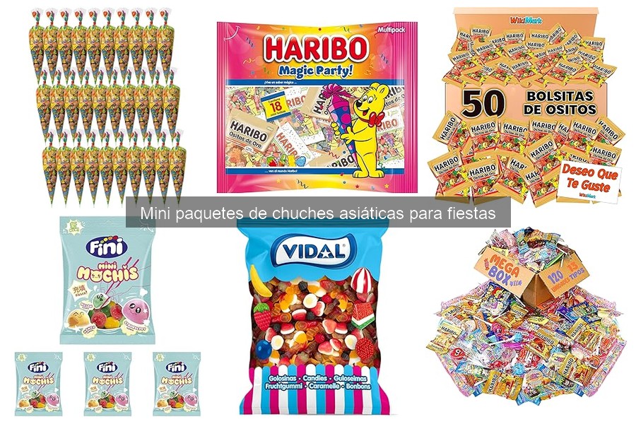 Mini paquetes de chuches asiáticas: Delicia para fiestas
