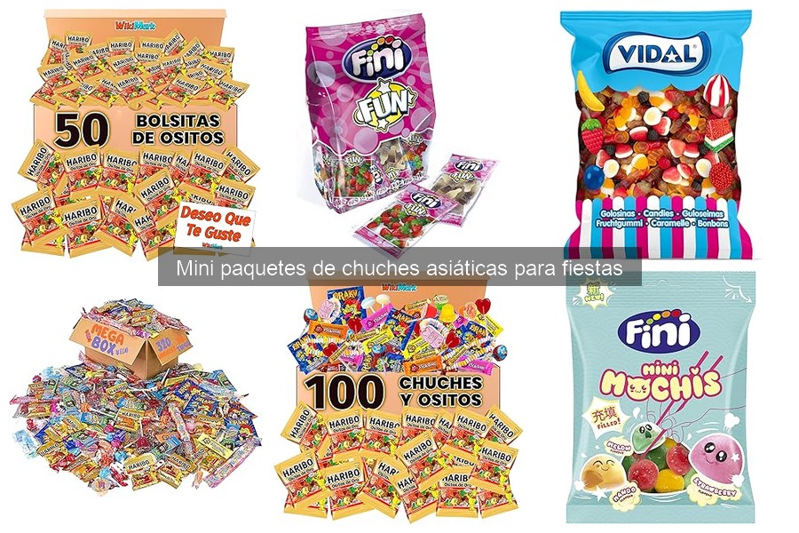 Mini paquetes de chuches asiáticas ideales para fiestas