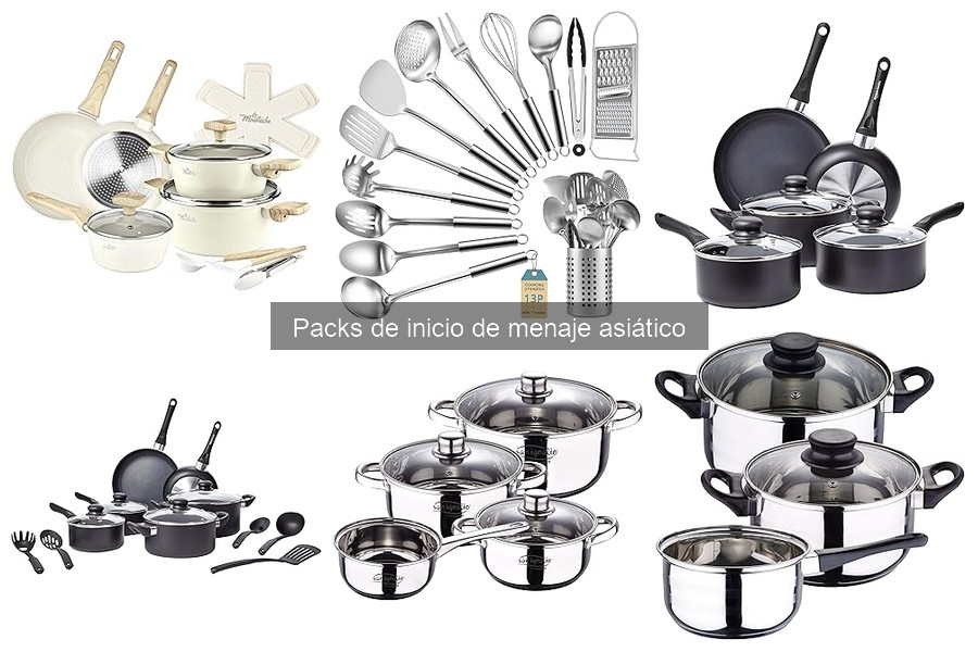 Ofertas en packs de menaje asiático para cocinar en casa