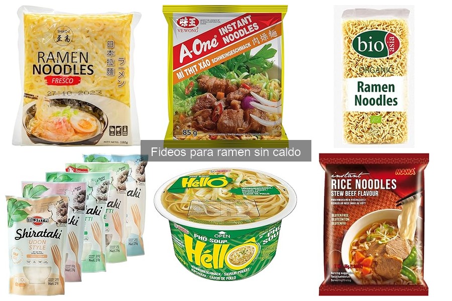 Opiniones sobre fideos para ramen sin caldo: descubre las mejores opciones