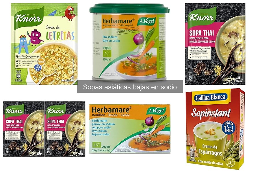 Opiniones sobre sopas asiáticas bajas en sodio