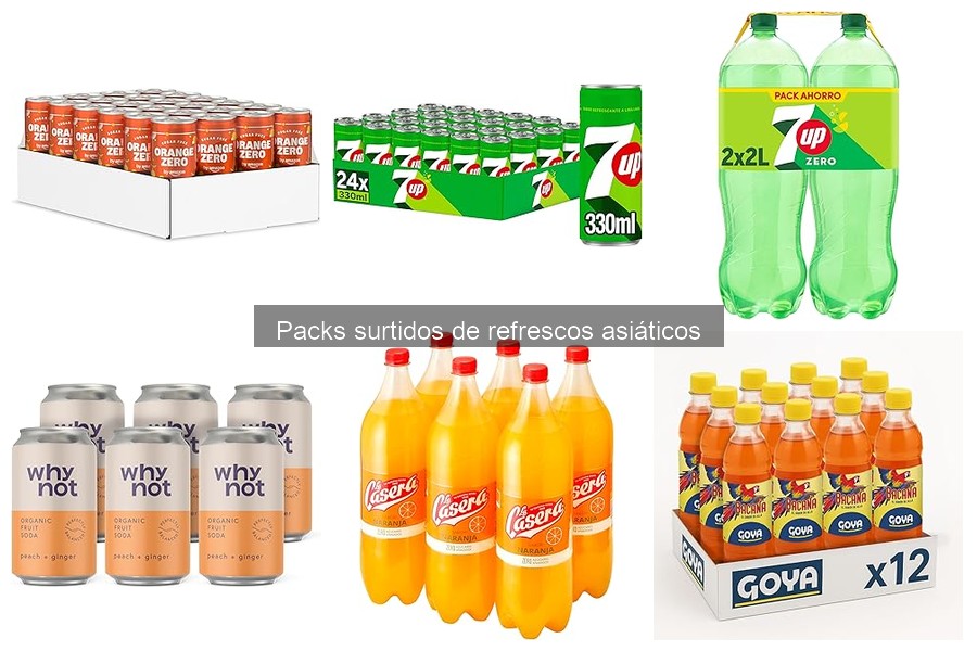 Packs de refrescos asiáticos perfectos para fiestas