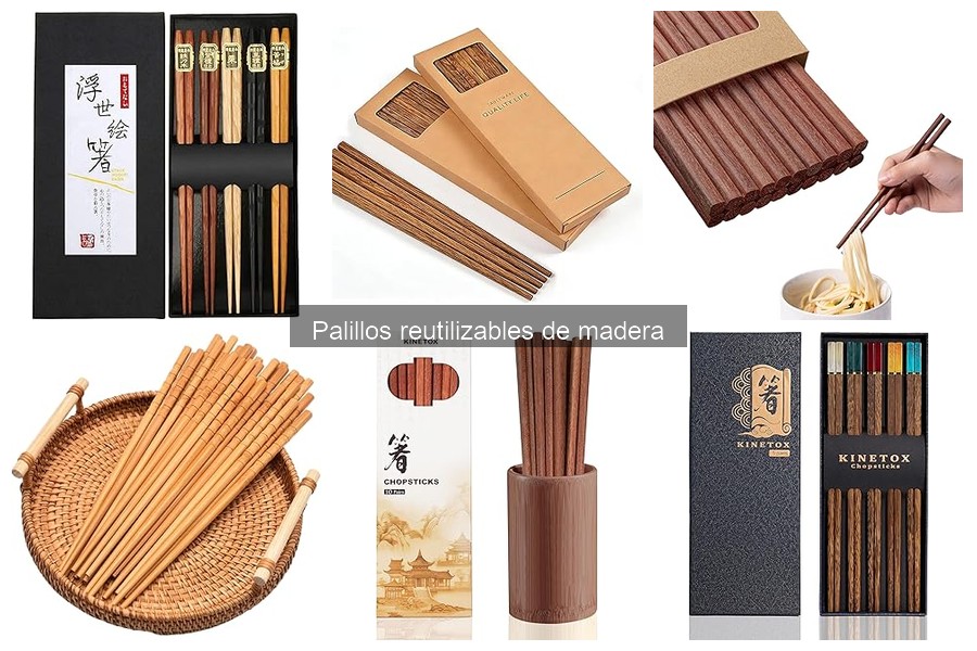 ¿Para qué usar palillos reutilizables de madera en cocina?