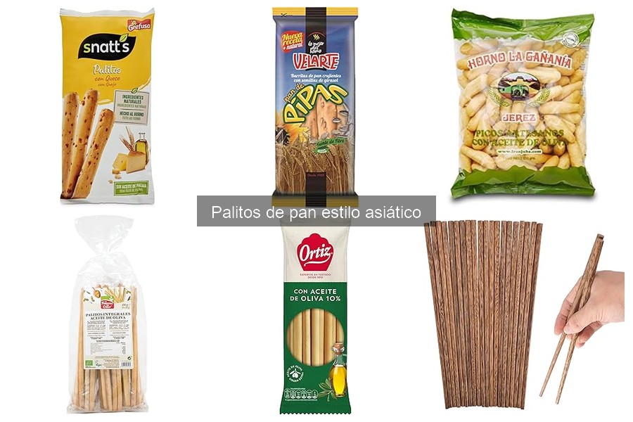 Platos típicos que utilizan palitos de pan asiático