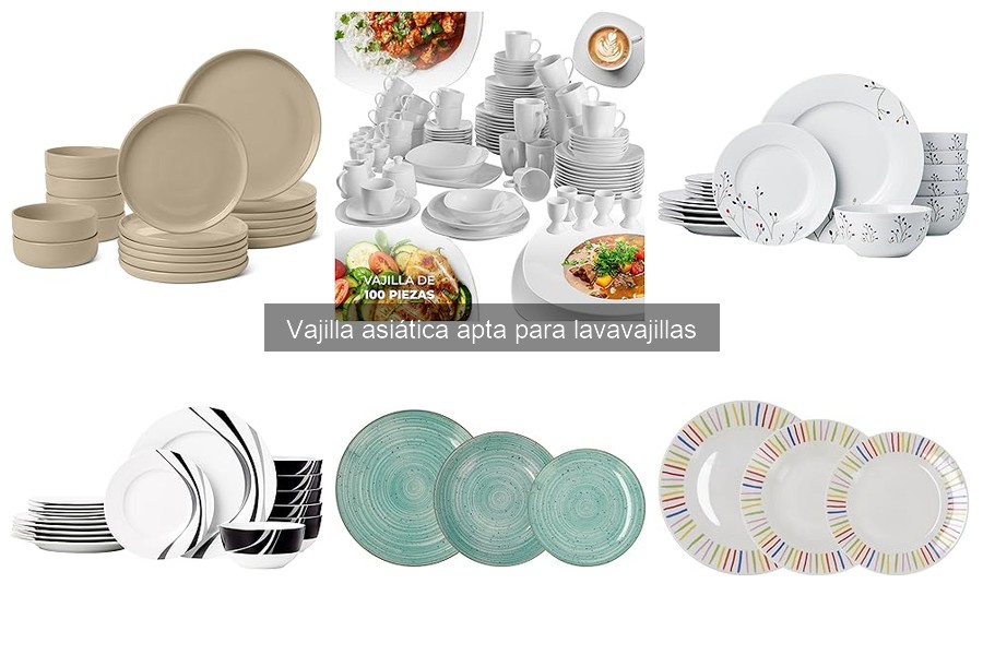 Precio vajilla asiática apta para lavavajillas y ofertas
