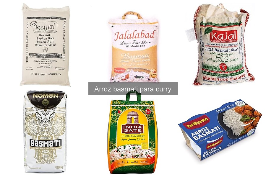 Precios actuales del arroz basmati para curry