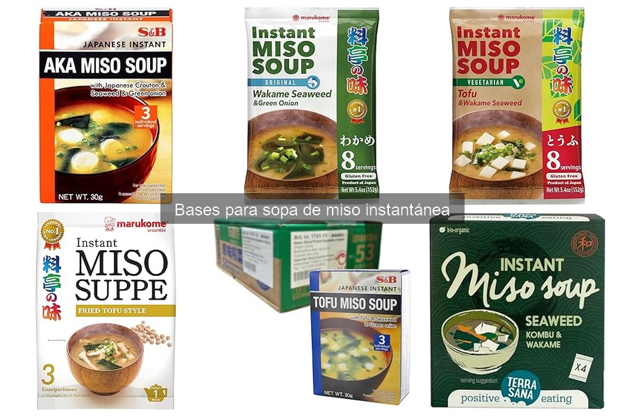 Precios de bases para sopa de miso instantánea en 2023