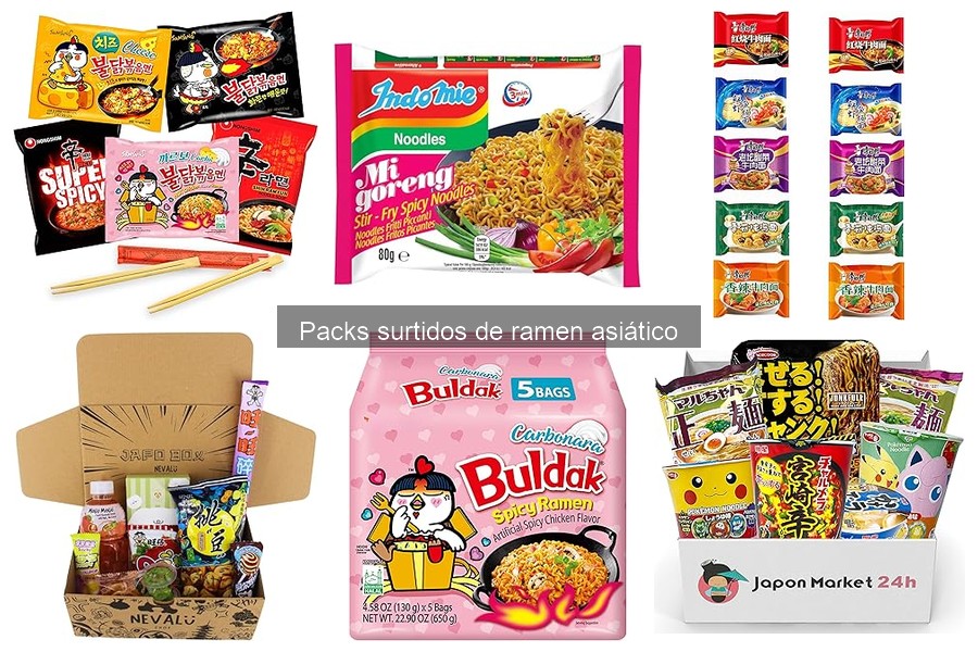Precios de Packs Surtidos de Ramen Asiático: ¡Compara y Ahorra!