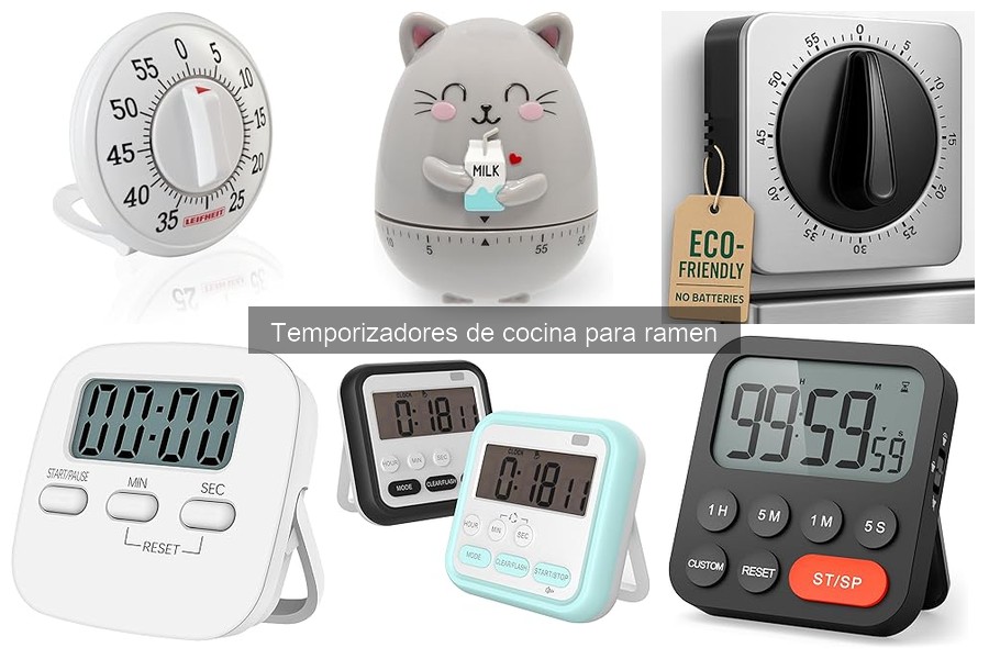 Precios de temporizadores para ramen y dónde comprarlos