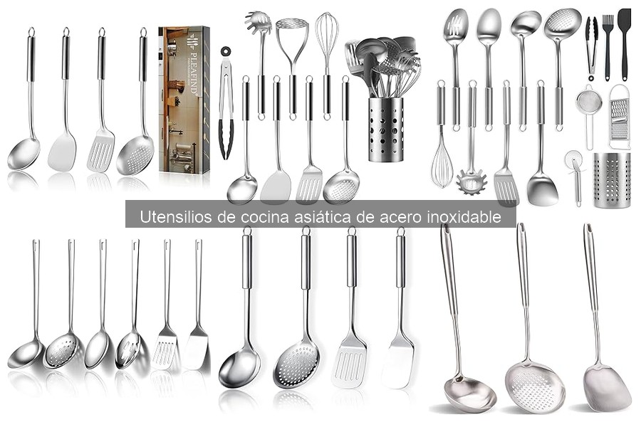 Precios de Utensilios de Cocina Asiática de Acero Inoxidable